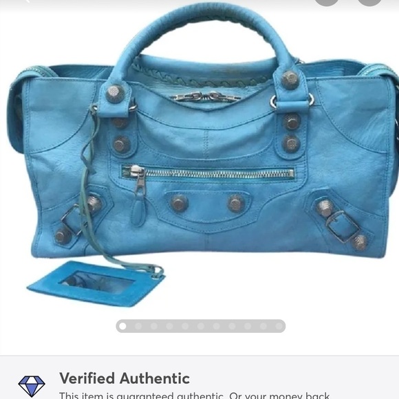 Balenciaga Handbags - BALENCIAGA PARIS 🎉CITY BAG in First turquoise.